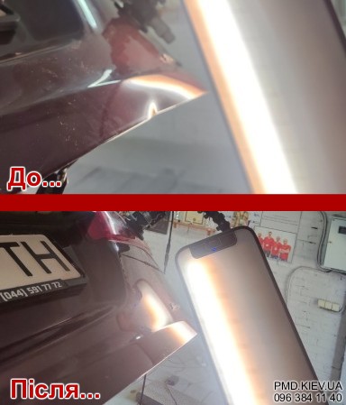 Видалення вм'ятин кришкі багажника без фарбування Acura MDX